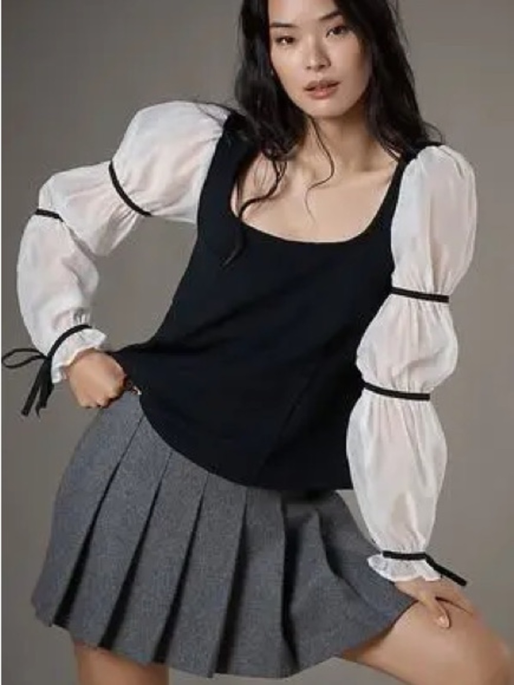Meave Balloon Sleeve Top
